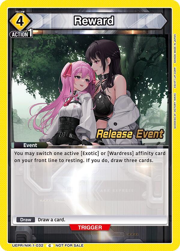 Reward, UE14BT: GODDESS OF VICTORY: NIKKE Release Event Cards UEPR/NIK-1-032