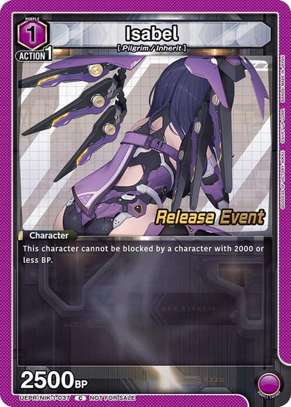 Isabel (037), UE14BT: GODDESS OF VICTORY: NIKKE Release Event Cards UEPR/NIK-1-037