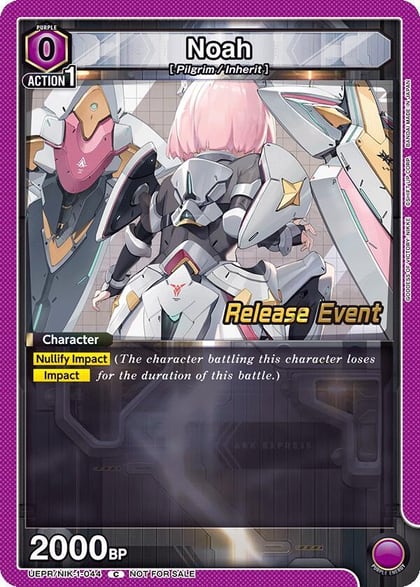 Noah (044), UE14BT: GODDESS OF VICTORY: NIKKE Release Event Cards UEPR/NIK-1-044
