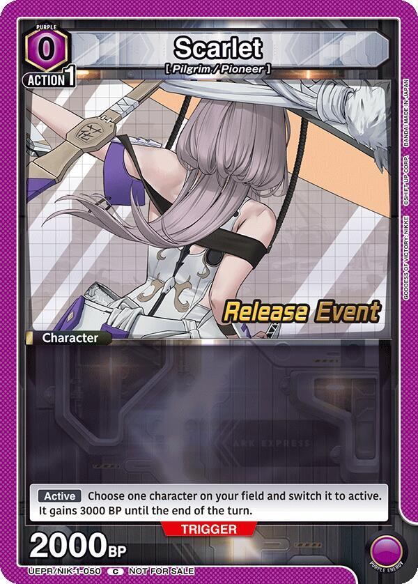Scarlet (050), UE14BT: GODDESS OF VICTORY: NIKKE Release Event Cards UEPR/NIK-1-050