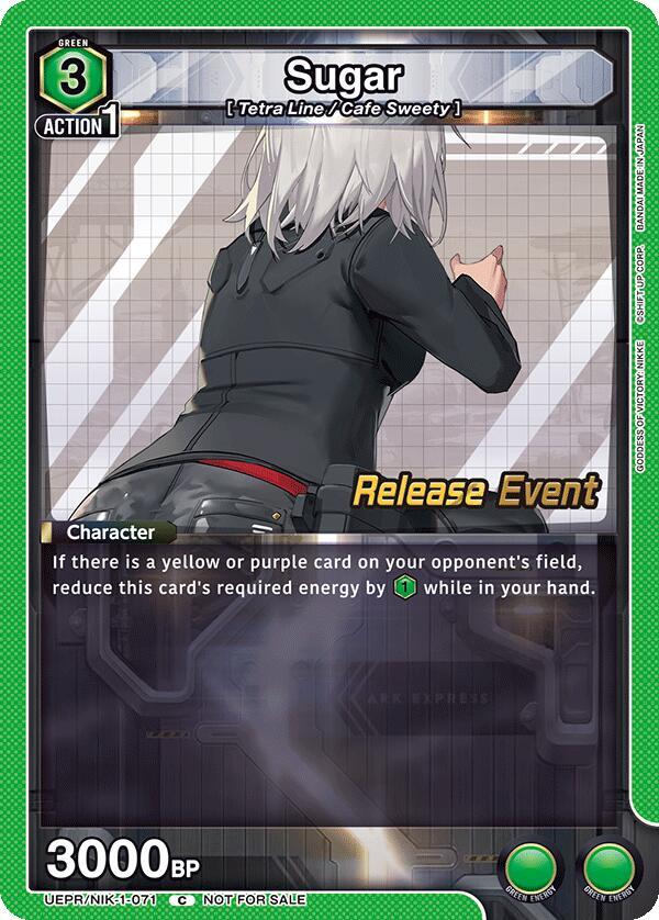 Sugar, UE14BT: GODDESS OF VICTORY: NIKKE Release Event Cards UEPR/NIK-1-071