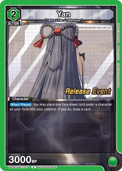 Yan, UE14BT: GODDESS OF VICTORY: NIKKE Release Event Cards UEPR/NIK-1-076