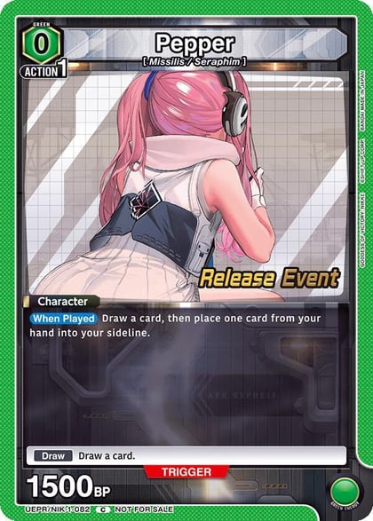 Pepper, UE14BT: GODDESS OF VICTORY: NIKKE Release Event Cards UEPR/NIK-1-082