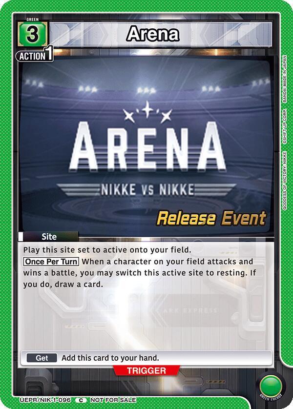 Arena, UE14BT: GODDESS OF VICTORY: NIKKE Release Event Cards UEPR/NIK-1-096