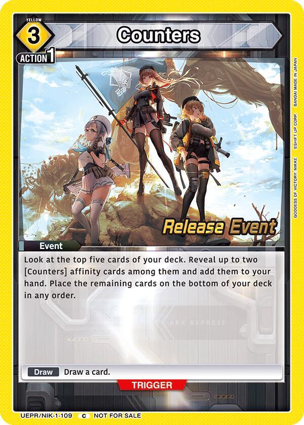 Counters, UE14BT: GODDESS OF VICTORY: NIKKE Release Event Cards UEPR/NIK-1-109