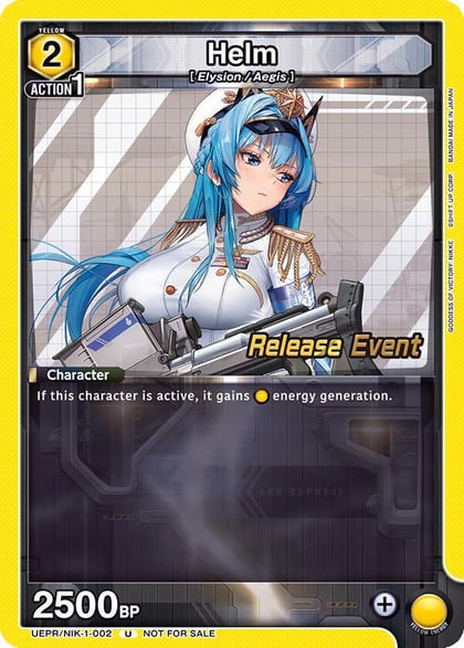 Helm, UE14BT: GODDESS OF VICTORY: NIKKE Release Event Cards UEPR/NIK-1-002