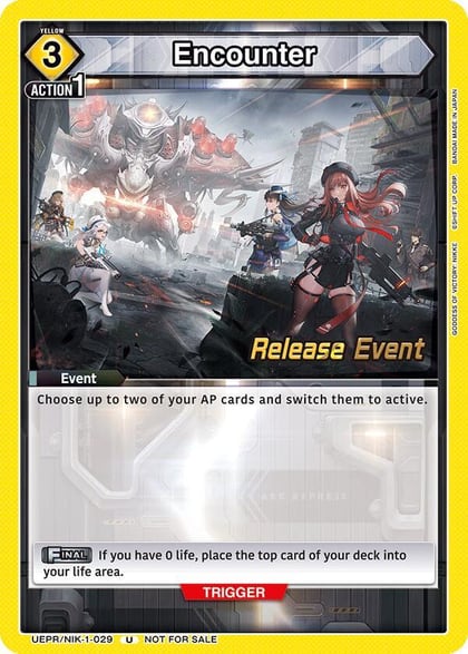 Encounter (029), UE14BT: GODDESS OF VICTORY: NIKKE Release Event Cards UEPR/NIK-1-029