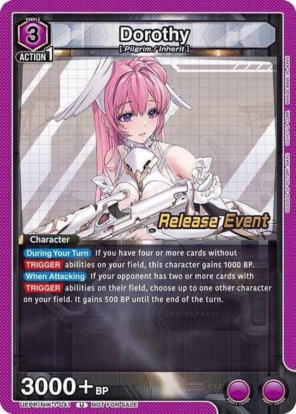 Dorothy (041), UE14BT: GODDESS OF VICTORY: NIKKE Release Event Cards UEPR/NIK-1-041