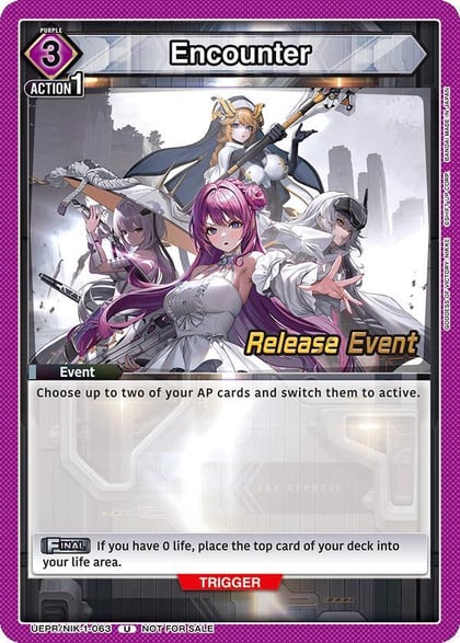 Encounter (063), UE14BT: GODDESS OF VICTORY: NIKKE Release Event Cards UEPR/NIK-1-063