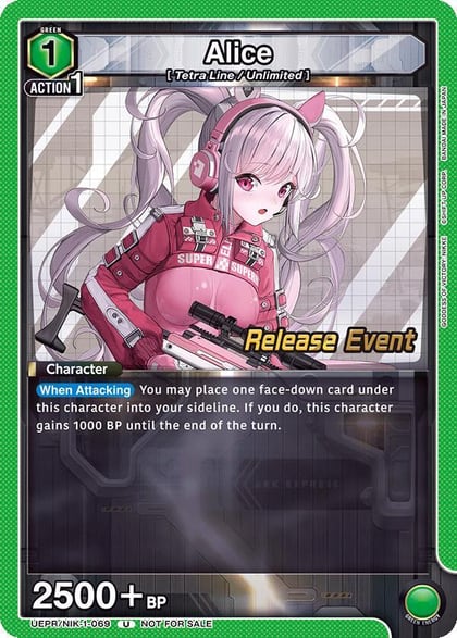 Alice (069), UE14BT: GODDESS OF VICTORY: NIKKE Release Event Cards UEPR/NIK-1-069