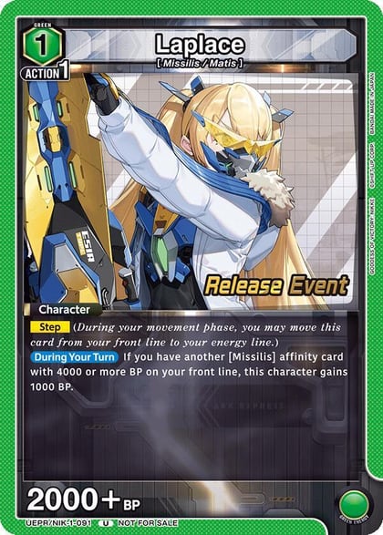 Laplace (091), UE14BT: GODDESS OF VICTORY: NIKKE Release Event Cards UEPR/NIK-1-091