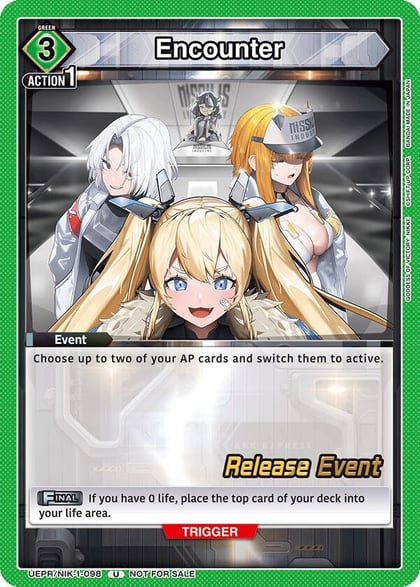 Encounter (098), UE14BT: GODDESS OF VICTORY: NIKKE Release Event Cards UEPR/NIK-1-098