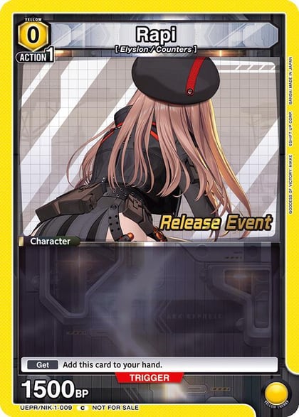 Rapi (009), UE14BT: GODDESS OF VICTORY: NIKKE Release Event Cards UEPR/NIK-1-009