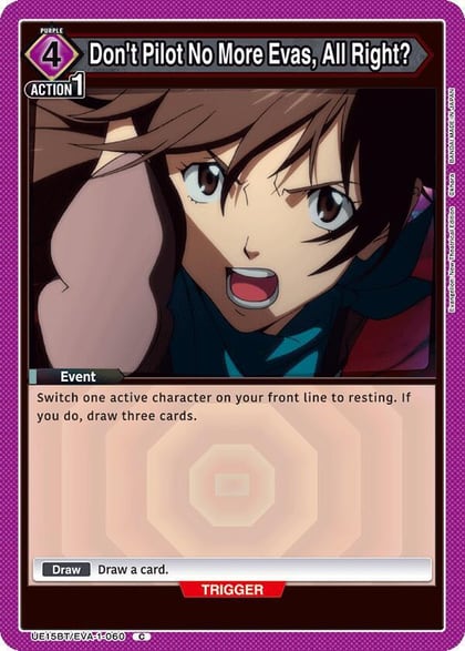 Don't Pilot No More Evas, All Right?, UE15BT: Evangelion: New Theatrical Edition UE15BT/EVA-1-060