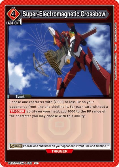 Super-Electromagnetic Crossbow, UE15BT: Evangelion: New Theatrical Edition UE15BT/EVA-1-098