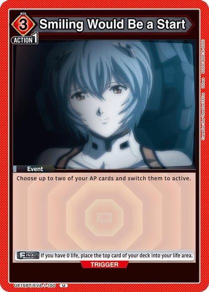 Smiling Would Be a Start, UE15BT: Evangelion: New Theatrical Edition UE15BT/EVA-1-100