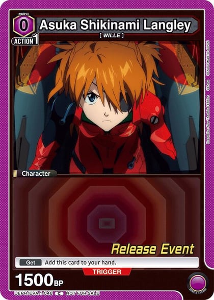 Asuka Shikinami Langley (048), UE15BT: Evangelion: New Theatrical Edition Release Event Cards UEPR/EVA-1-048