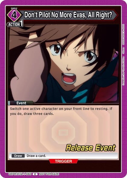 Don't Pilot No More Evas, All Right?, UE15BT: Evangelion: New Theatrical Edition Release Event Cards UEPR/EVA-1-060