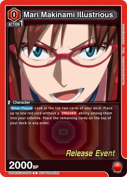 Mari Makinami Illustrious (090), UE15BT: Evangelion: New Theatrical Edition Release Event Cards UEPR/EVA-1-090