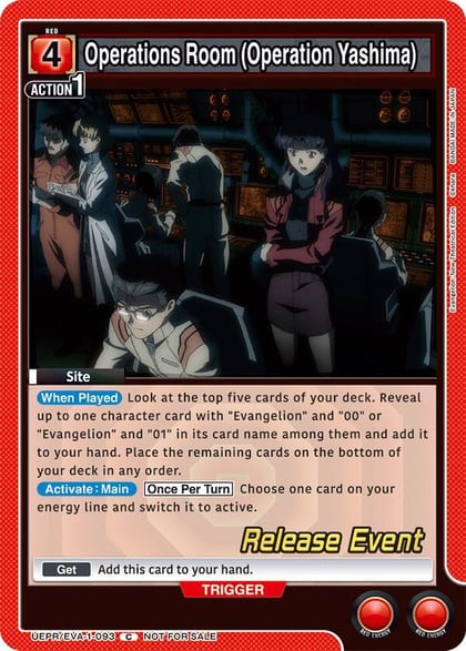 Operations Room (Operation Yashima), UE15BT: Evangelion: New Theatrical Edition Release Event Cards UEPR/EVA-1-093