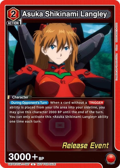 Asuka Shikinami Langley (087), UE15BT: Evangelion: New Theatrical Edition Release Event Cards UEPR/EVA-1-087