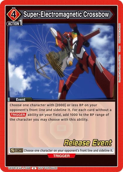 Super-Electromagnetic Crossbow, UE15BT: Evangelion: New Theatrical Edition Release Event Cards UEPR/EVA-1-098