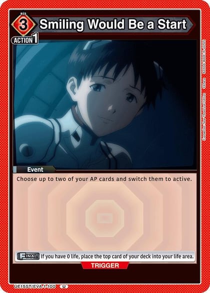 Smiling Would Be a Start, UE15ST: Evangelion: New Theatrical Edition Starter Deck UE15ST/EVA-1-100