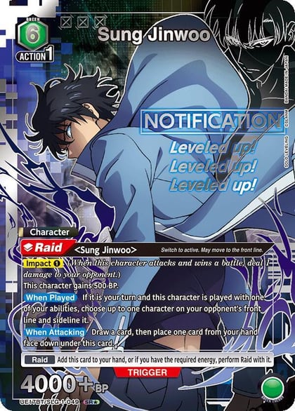 Sung Jinwoo (049) (SR*), UE17BT: SOLO LEVELING UE17BT/SLG-1-049