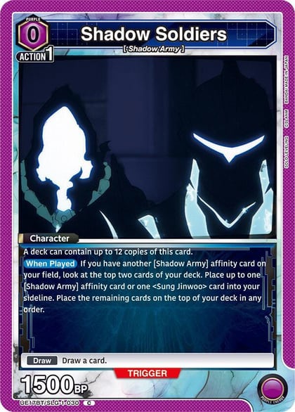 Shadow Soldiers (Box Topper Foil), UE17BT: SOLO LEVELING UE17BT/SLG-1-030