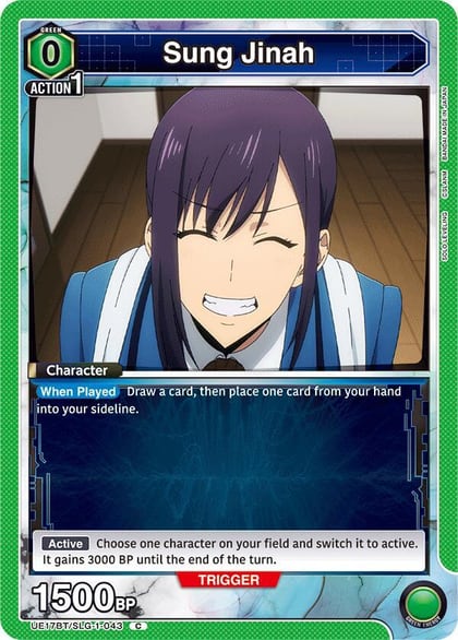 Sung Jinah (043) (Box Topper Foil), UE17BT: SOLO LEVELING UE17BT/SLG-1-043