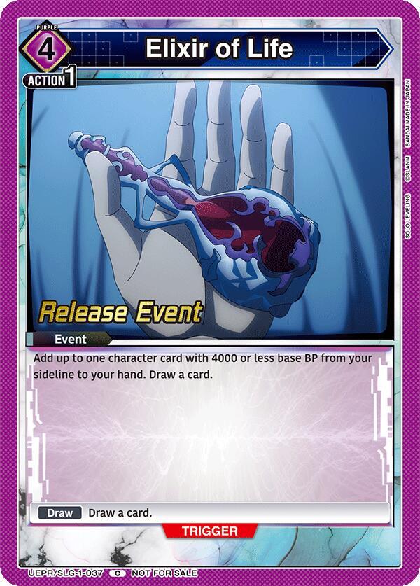 Elixir of Life, UE17BT: SOLO LEVELING Release Event Cards UE17BT/SLG-1-037