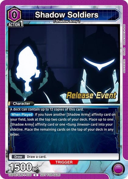 Shadow Soldiers, UE17BT: SOLO LEVELING Release Event Cards UE17BT/SLG-1-030