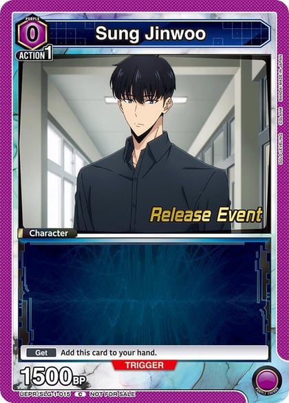 Sung Jinwoo (015), UE17BT: SOLO LEVELING Release Event Cards UE17BT/SLG-1-015