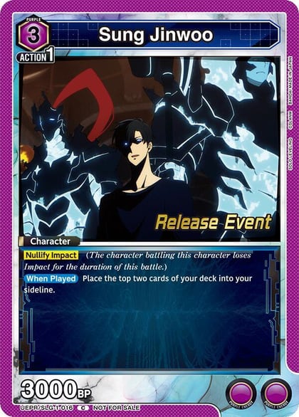 Sung Jinwoo (016), UE17BT: SOLO LEVELING Release Event Cards UE17BT/SLG-1-016