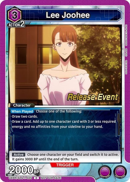Lee Joohee, UE17BT: SOLO LEVELING Release Event Cards UE17BT/SLG-1-025