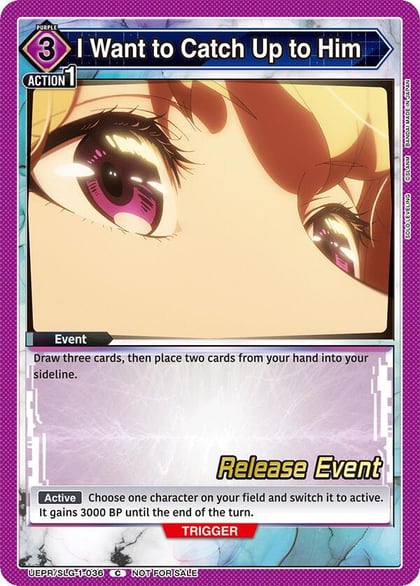 I Want to Catch Up to Him, UE17BT: SOLO LEVELING Release Event Cards UE17BT/SLG-1-036