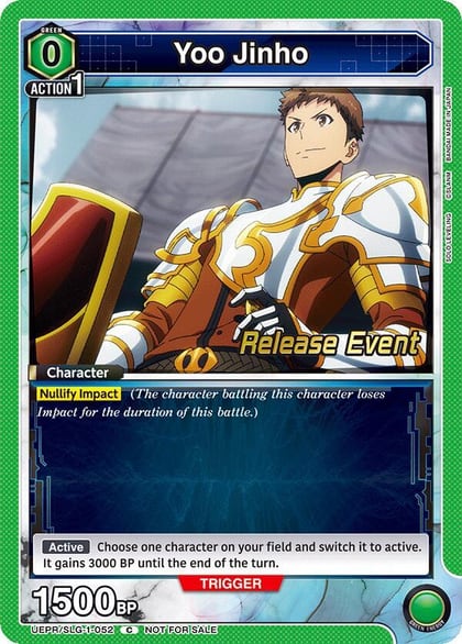 Yoo Jinho (052), UE17BT: SOLO LEVELING Release Event Cards UE17BT/SLG-1-052