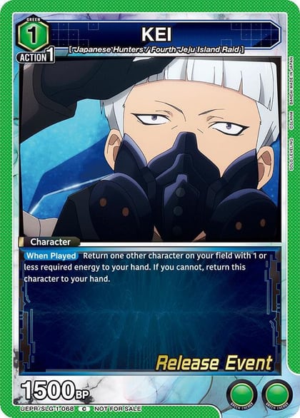 KEI, UE17BT: SOLO LEVELING Release Event Cards UE17BT/SLG-1-068