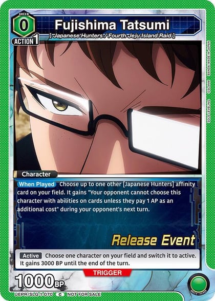 Fujishima Tatsumi, UE17BT: SOLO LEVELING Release Event Cards UE17BT/SLG-1-070