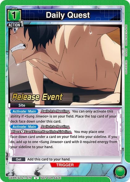 Daily Quest, UE17BT: SOLO LEVELING Release Event Cards UE17BT/SLG-1-075