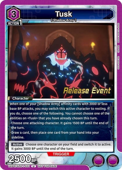 Tusk, UE17BT: SOLO LEVELING Release Event Cards UE17BT/SLG-1-031