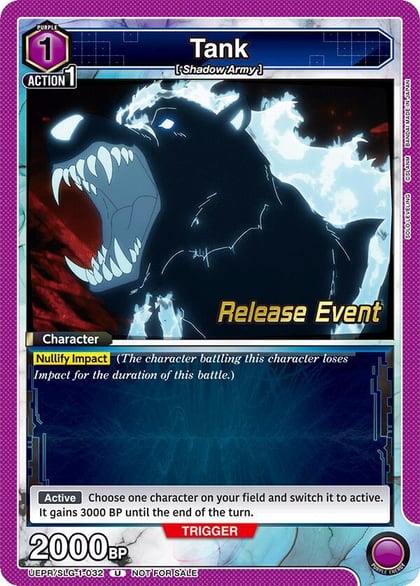 Tank, UE17BT: SOLO LEVELING Release Event Cards UE17BT/SLG-1-032