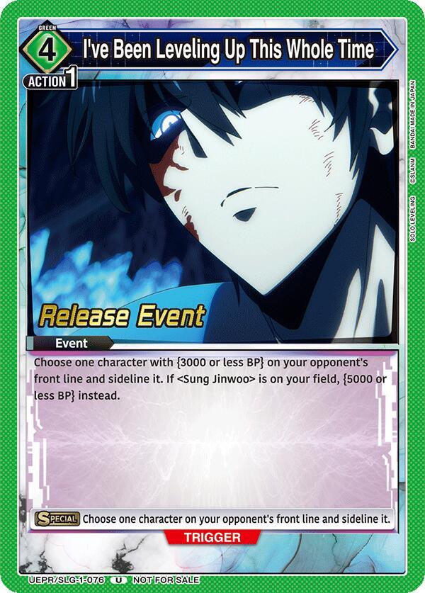 I've Been Leveling Up This Whole Time, UE17BT: SOLO LEVELING Release Event Cards UE17BT/SLG-1-076