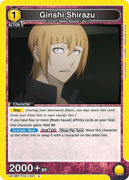 Ginshi Shirazu (021), UE18BT: Tokyo Ghoul UE18BT/TKG-1-021