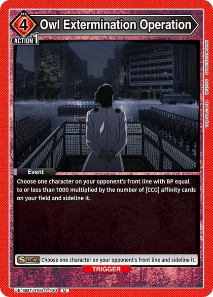 Owl Extermination Operation, UE18BT: Tokyo Ghoul UE18BT/TKG-1-100