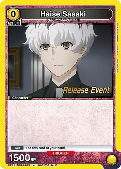 Haise Sasaki (013), UE18BT: Tokyo Ghoul Release Event Cards UEPR/TKG-1-013