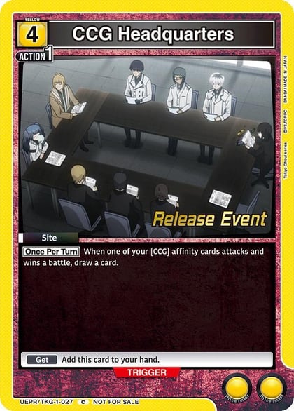 CCG Headquarters, UE18BT: Tokyo Ghoul Release Event Cards UEPR/TKG-1-027