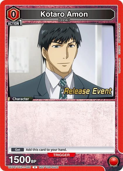 Kotaro Amon (080), UE18BT: Tokyo Ghoul Release Event Cards UEPR/TKG-1-080