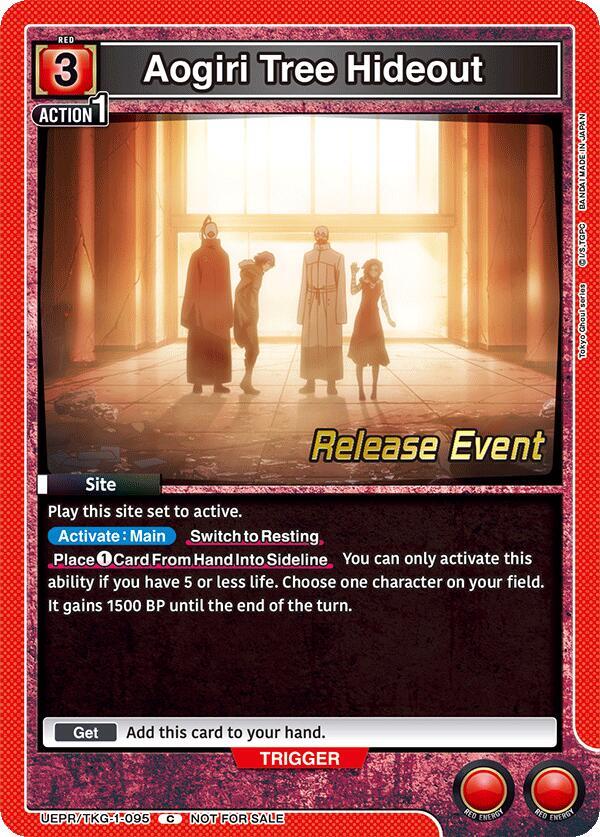 Aogiri Tree Hideout, UE18BT: Tokyo Ghoul Release Event Cards UEPR/TKG-1-095