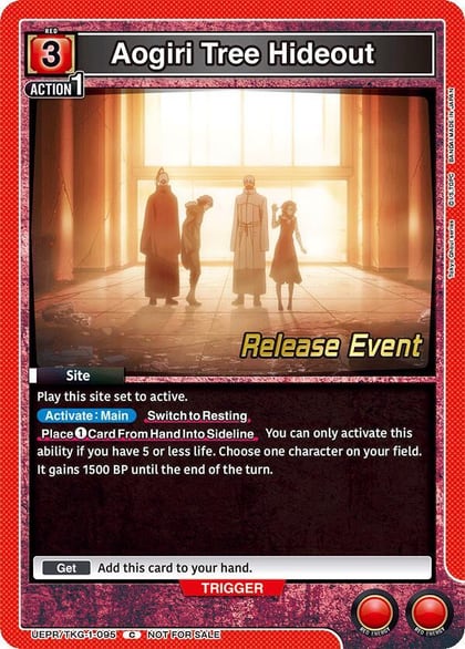 Aogiri Tree Hideout, UE18BT: Tokyo Ghoul Release Event Cards UEPR/TKG-1-095